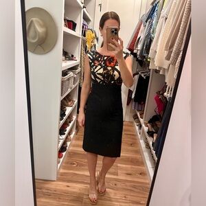 J. Crew Black and Cream Dress